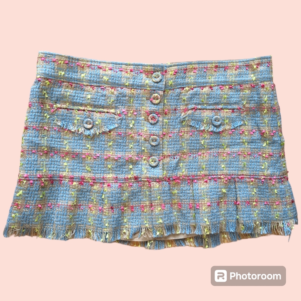 vintage Abercrombie and Fitch tweed mini skirt